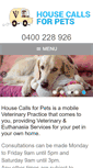 Mobile Screenshot of housecallsforpets.com.au